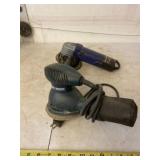 Black & Decker sander and electric angle grinder.