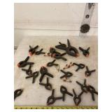 All clamps on table.