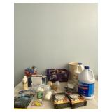 Bleach, new smoke alarms, light bulbs, batteries,