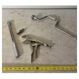 Craftsman 18 inch speed handle, vice grips and