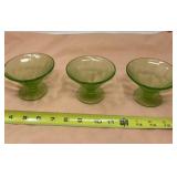 Green uranium dessert cups.