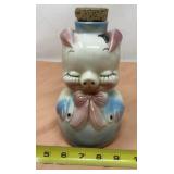 1957 Hull Pottery, Corky Pig, decanter