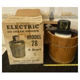 Electric ice cream freezer model 78