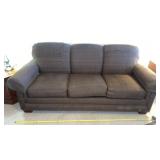 La-Z-Boy three cushion couch brown cloth