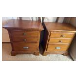 Two end tables oak finish 27 x 29 x 18ï¿½