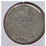 1890 Seated Liberty Dime