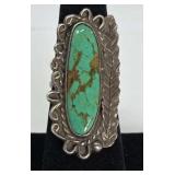 Turquoise & Sterling Ring Size 6, 7.71g