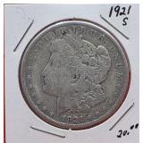1921-S Morgan Silver Dollar
