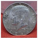 1964 Kennedy Silver Half Dollar