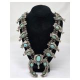 Squash Blossom Sterling & Silver Necklace  322g