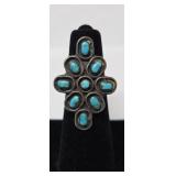 Navajo Turquoise & Sterling Ring  Size