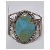 Native American Signed Kingman Turquoise Mine &