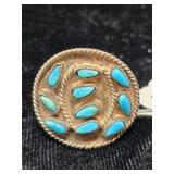 Navajo Sterling & Turquoise Ring Size 6.25