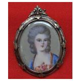 10k Gold Filled Germany Cameo Brooch/ Pendant