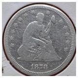 1878 Seated Liberty Quarter