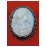 Beautiful Hand Carved  Cameo Pendant