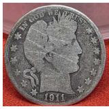 1911 Barber Half Dollar