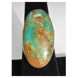 Royston Turquoise & Sterling Ring Size 7, 10.34g
