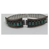 Turquoise & Sterling Watch Ends