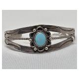 Sterling & Turquoise Cuff 17g