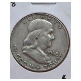 1958-D Franklin Silver Half Dollar