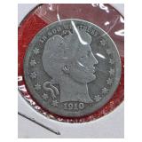 1910 Barber Quarter