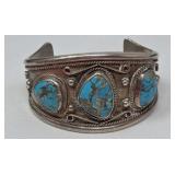 Sterling & Turquoise Cuff