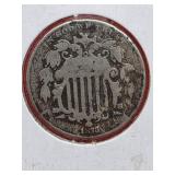 1873 Union Shield Nickel No Rays