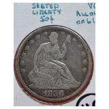 1856 Seated Liberty Half Dollar
