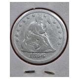 1856 Seated Liberty Quarter