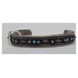 Turquoise & Sterling Cuff 15g