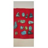 Collection of turquoise stones