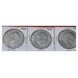 3-1776-1976 Bicentennial Eisenhower Dollars