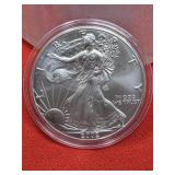 2002 UNC  Silver Eagle 1oz. Fine Silver Bullion
