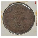 1929 Netherlands east indies 1 cent