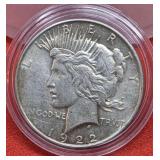 1922 Peace Silver Dollar