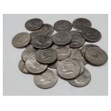 26-1980s & 1990s Kennedy Half Dollars