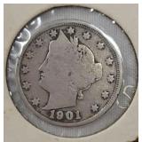 1901 liberty head Nickel