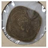 1944 British India Two Annas Coin India 1943 Two