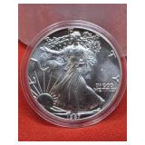 1987 UNC  Silver Eagle 1oz. Fine Silver Bullion