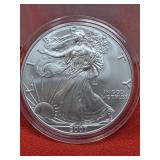 2007 UNC  Silver Eagle 1oz. Fine Silver Bullion