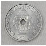 1952 Royale du Laos 20 cents