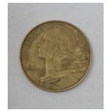 1973 French Coin 20 Centimes | France
