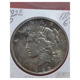 1922-D Peace Silver Dollar