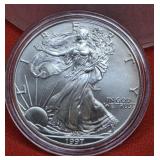 1997 UNC  Silver Eagle 1oz. Fine Silver Bullion