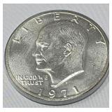 1971-S Ike 40% Silver Dollar