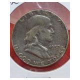 1952-S Franklin Silver Half Dollar