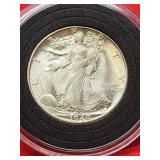 1940 Walking Liberty Silver Half Dollar