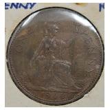 1966 Great Britain penny