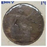 1920 great Britain 1 penny